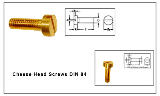 Cheese Head Screws DIN 84